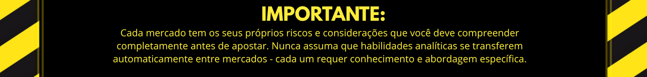 Aviso sobre os riscos do mercado de apostas
